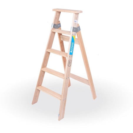 ESCALERA FAMILIAR DOBLE PINO NACIONAL 03 ESCALONES - 0.70 METROS ALPIN