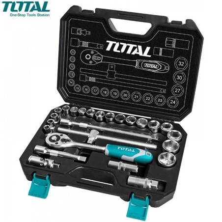 JUEGO DE BOCALLAVES + CRIQUE - 25 PIEZAS - TOTAL