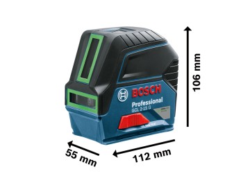 NIVEL LASER - GCL 2-15 + RM1 + MALETIN - 15 MTS - BOSCH VERDE