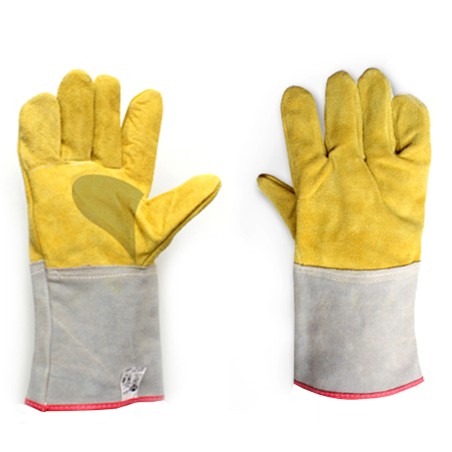 GUANTE SOLDADOR - DESCARNE AMARILLO FORRADO - T10 - SEGOD