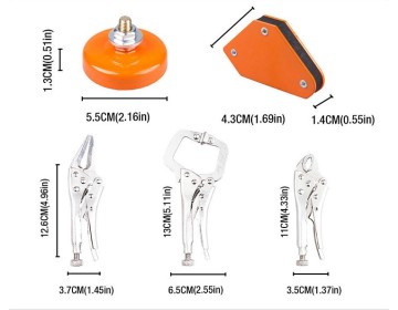 SET ESCUADRAS + IMAN TIERRA - 3  PINZAS FMT
