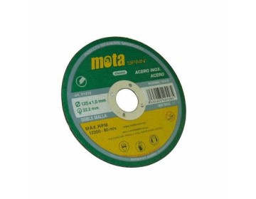 DISCO DE CORTE - HIERRO Y ACERO INOX. - 180 X 2.5  X 22.2MM - MOTA