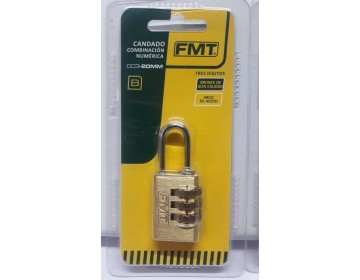 CANDADO - COMBINACIONX3 - 20 MM - FMT HERRAMIENTAS