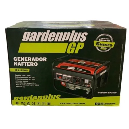 GRUPO ELECTROGENO ENC MANUAL 2500W-  2KVA GARDEN PLUS BY LUSQTOFF