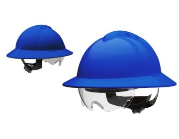 CASCO DE SEGURIDAD S/ARNES - FULL BRIM - AZUL