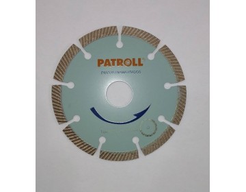 DISCO DIAMANTADO - TURBO SEGMENTADO - PTS-4.5 - 4.5 - PATROLL