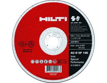 DISCO DE CORTE - AC-D SP - 115 X 1.0 X 22.22 - HILTI