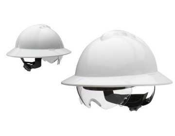 CASCO DE SEGURIDAD S/ARNES - FULL BRIM - BLANCO