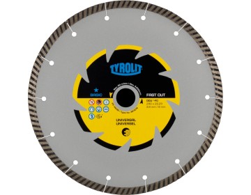 DISCO DIAMANTADO - BASIC - TURBO - 180 X 2.3 X 22.23 MM - TYROLIT