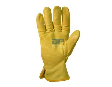 GUANTE VAQUETA 1/2 PASEO - RIBERTE NARANJA T10 DE PASCALE