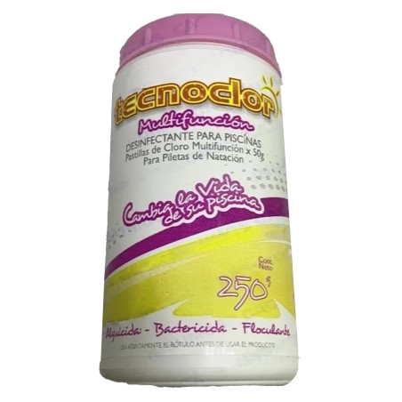 CLORO MULTIFUNCION PARA PILETAS DE LONA 250 GRS TECNOCLOR