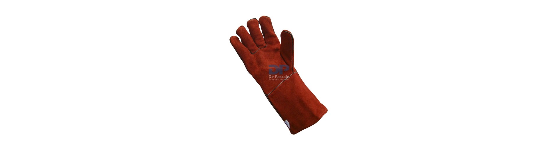 GUANTE SOLDADOR DESCARNE ECONOMICO ROJO FORRADO P/LARGO DE PASCALE