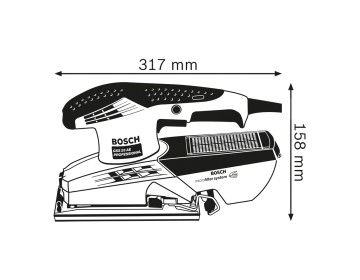 Lijadora Orbital Gss 23 Ae 190W  Bosch