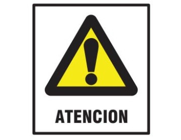 CARTEL RIESGO CHOQUE ELECTRICO 40 X 45 BM