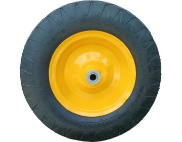 RUEDA NEUMATICA LLANTA CHAPA  BUJE BOLILLA 400X95X16 4T FMT