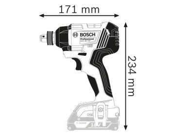 LLAVE DE IMPACTO - GDX 180-LI BT - 18V - BOSCH