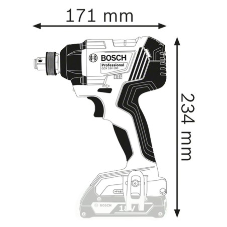 LLAVE DE IMPACTO - GDX 180-LI BT - 18V - BOSCH