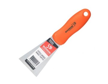 ESPATULA PINTOR LAMINADA CABO PLASTICO 80 MM BIASSONI