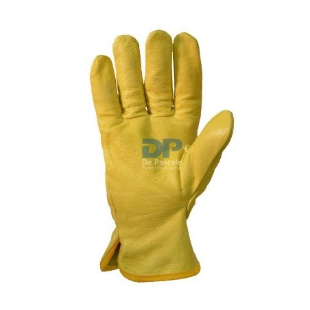 GUANTE VAQUETA 1/2 PASEO - RIBERTE NARANJA T10 DE PASCALE