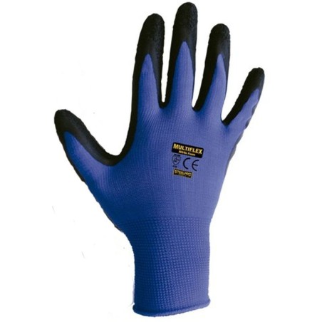 GUANTE TEJIDO MULTIFLEX - NYLON/LATEX T 9 STEELPRO