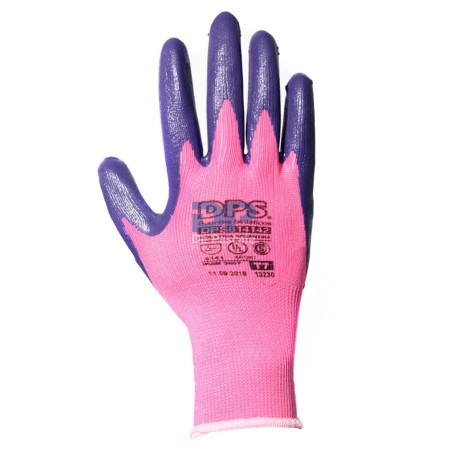Guante Tejido - Rosa - Nitrilo Espumado - T 8 - De Pascale