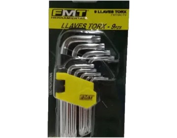 JUEGO LLAVES TORX - FMTMCT9 - CORTA - T10 A T50 - FMT