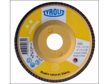 DISCO FLAP  CARBURO SILICIO - CONVEXO - NYLON 115 X 22 X GR400 TYROLIT
