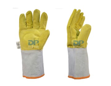 Guante Descarne Amarillo Largo De Pascale