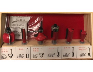 JUEGO FRESAS T/ ROUTER 6 PCS. RUHLMANN