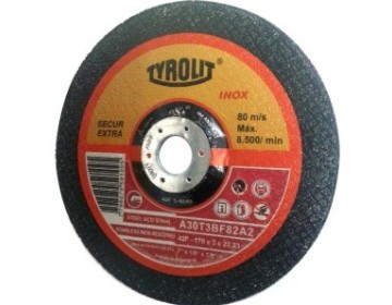 DISCO DE CORTE  CENTRO DEPRIMIDO 178X3.0X22.2 TYROLIT