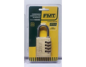 CANDADO - COMBINACIONX4 - 40 MM - FMT HERRAMIENTAS