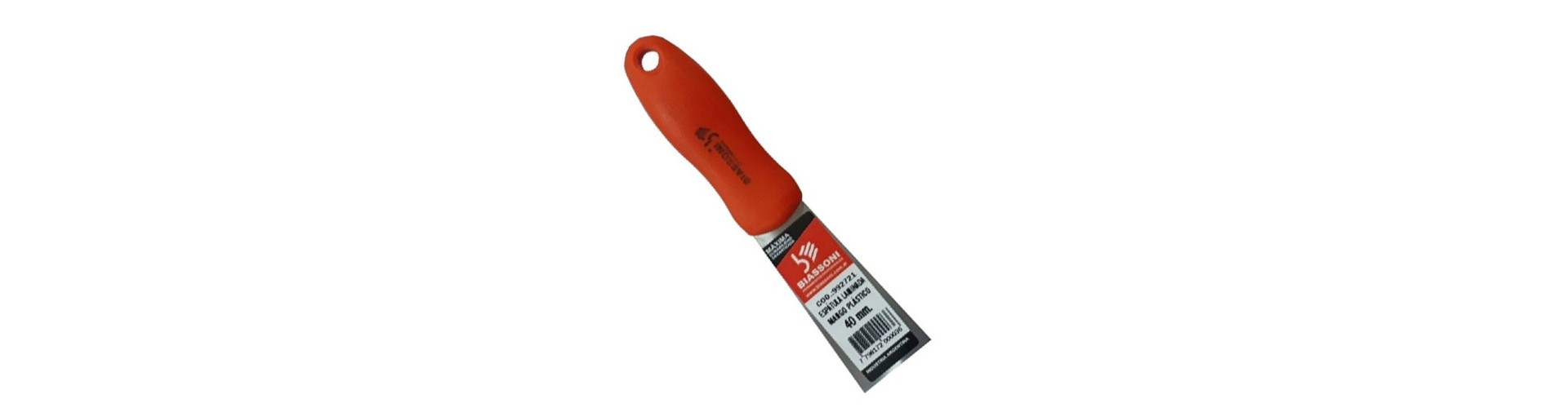 ESPATULA PINTOR LAMINADA CABO PLASTICO 40 MM BIASSONI