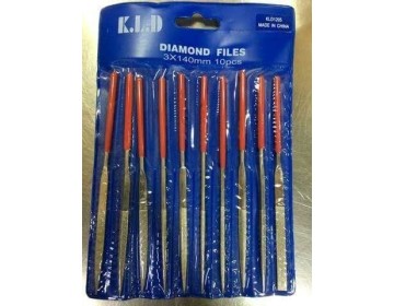 JUEGO LIMAS - DIAMANTADAS - 10 PZAS - KLD