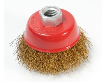 CEPILLO COPA RIZADO - A.LATONADO 0.3 Ø 125 MM - M14 FMT