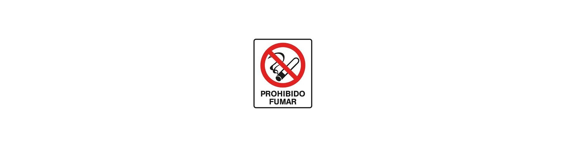 CARTEL PROHIBIDO FUMAR 40 X 45 BM