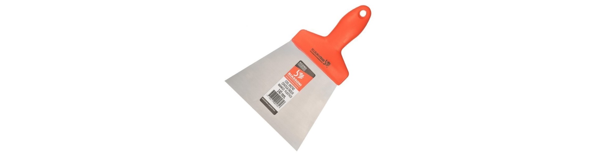 ESPATULA - PINTOR LAMINADA CABO PLASTICO - 120 MM BIASSONI