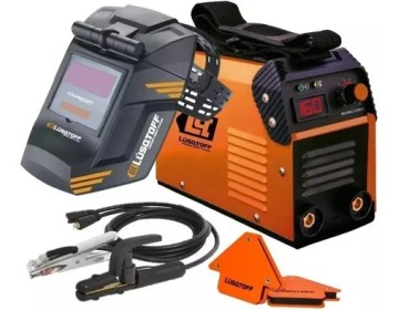 SOLDADORA INVERTER + ESCUADRAS + MASCARA 180 AMP - 220V - LUSQTOFF