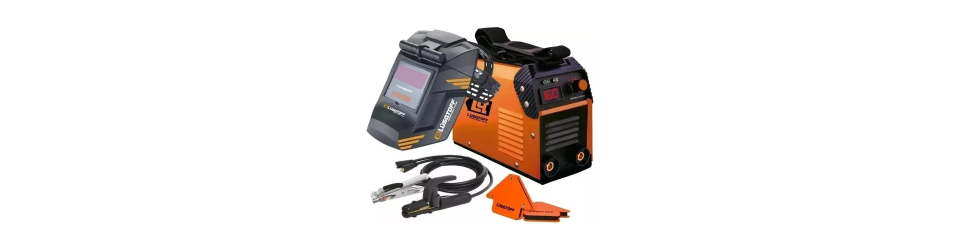 SOLDADORA INVERTER + ESCUADRAS + MASCARA 180 AMP - 220V - LUSQTOFF