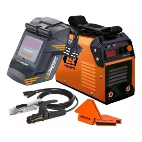 SOLDADORA INVERTER + ESCUADRAS + MASCARA 180 AMP - 220V - LUSQTOFF