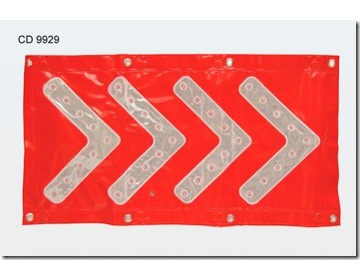 BANDERA PLASTICA CON LUZ 83 X 43 CD