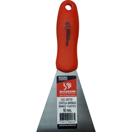 ESPATULA - 992766 - MANGO PLASTICO - 90 MM - BIASSONI