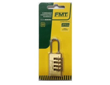 CANDADO - COMBINACIONX4 - 20 MM - FMT HERRAMIENTAS