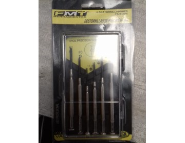 JUEGO DESTORNILLADOR - PRECISION - 6 PIEZAS - FMT