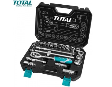 JUEGO DE BOCALLAVES + CRIQUE - 25 PIEZAS - TOTAL