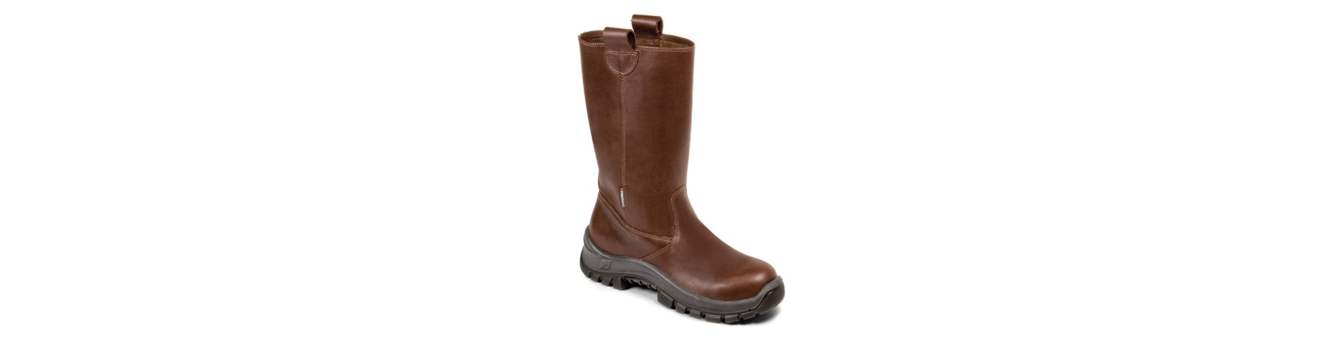 BOTA MARRON DRILL - CUERO FLOR MARRON TALLE 41 - C/ PUNTERA FUNCIONAL