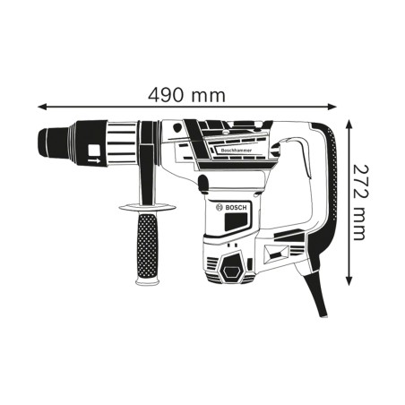 ROTOMARTILLO GBH 5-40 D - SDS-MAX 1.1W - 8.5 J - 6.8 KG BOSCH