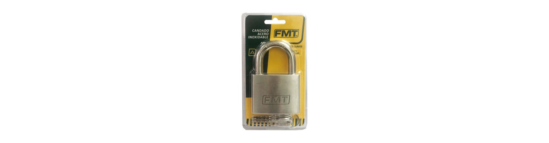 CANDADO ACERO INOXIDABLE 30 MM - 3 LLAVES FMT