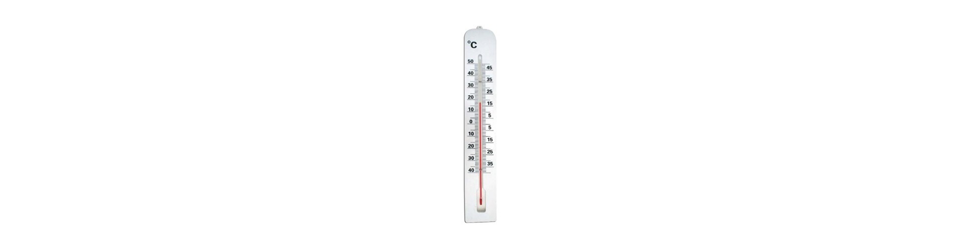 TERMOMETRO AMBIENTE PLASTICO - ALCOHOL 392 X 62 - -40 +50 ºC LUFT