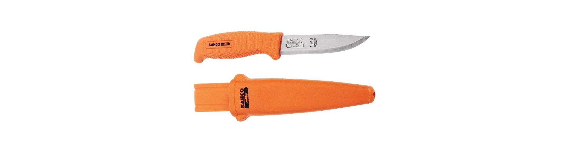 CUCHILLO AC. INOX - MANGO NEGRO 1446 BAHCO