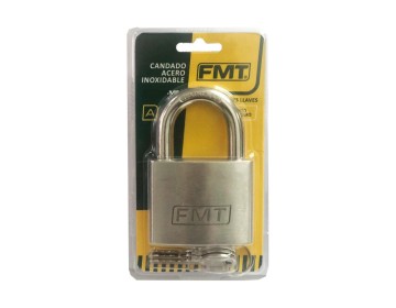 CANDADO ACERO INOXIDABLE 30 MM - 3 LLAVES FMT
